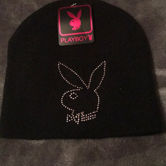 Black Knit Playboy Beanie | Poshmark